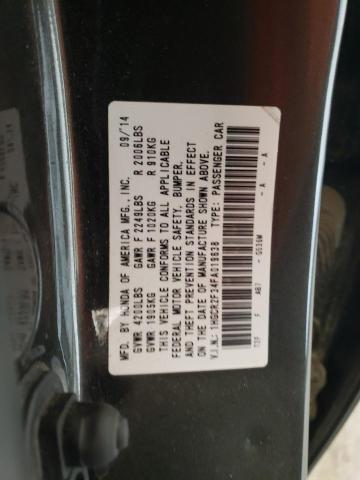 VIN 1HGCR2F34FA019638 2015 Honda Accord, LX no.12