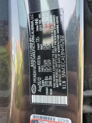 2022 HYUNDAI TUCSON LIM - 5NMJECAE8NH157817