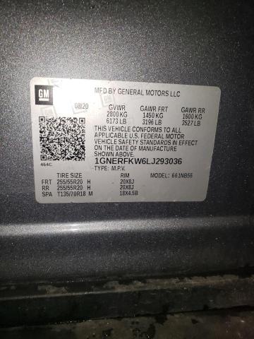2020 CHEVROLET TRAVERSE L - 1GNERFKW6LJ293036
