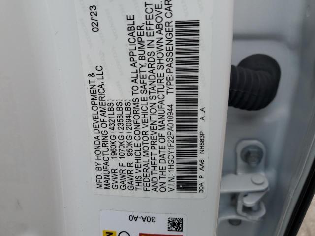 2023 HONDA ACCORD LX - 1HGCY1F22PA010944