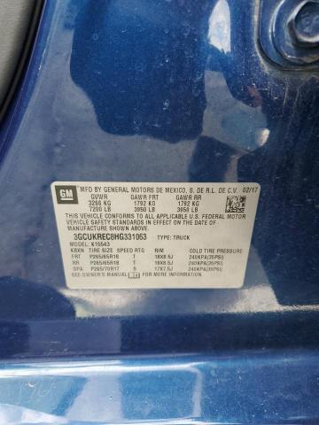 2017 CHEVROLET SILVERADO - 3GCUKREC8HG331063