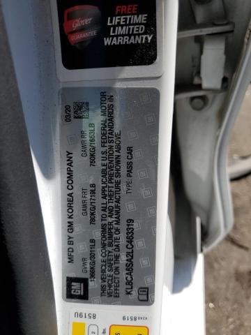 2020 CHEVROLET SPARK LS - KL8CA6SA2LC463319