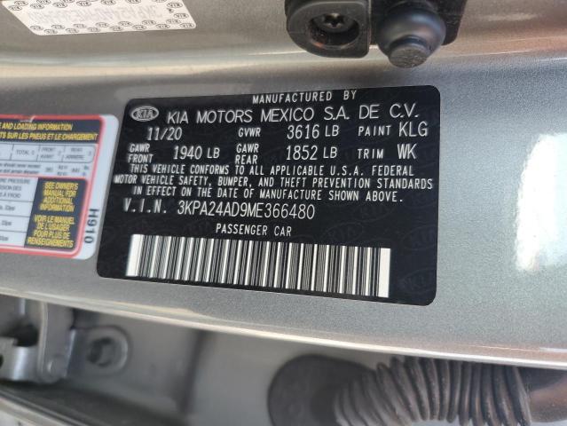 VIN 3KPA24AD9ME366480 2021 KIA Rio, LX no.12