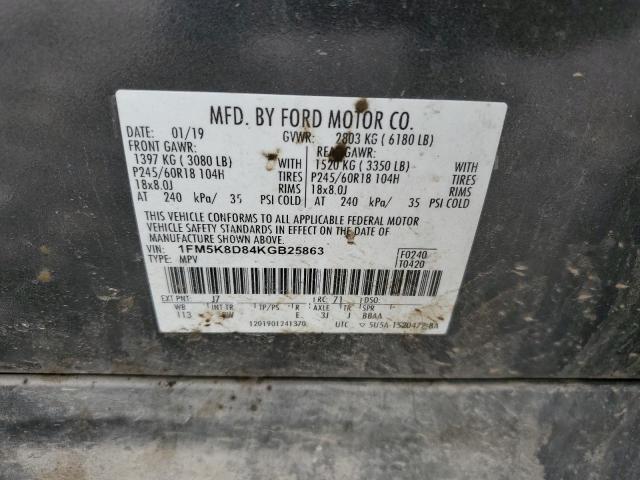 2019 FORD EXPLORER X - 1FM5K8D84KGB25863