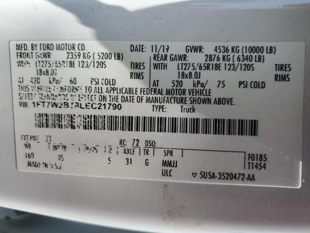 2020 FORD F250 SUPER #3296330421