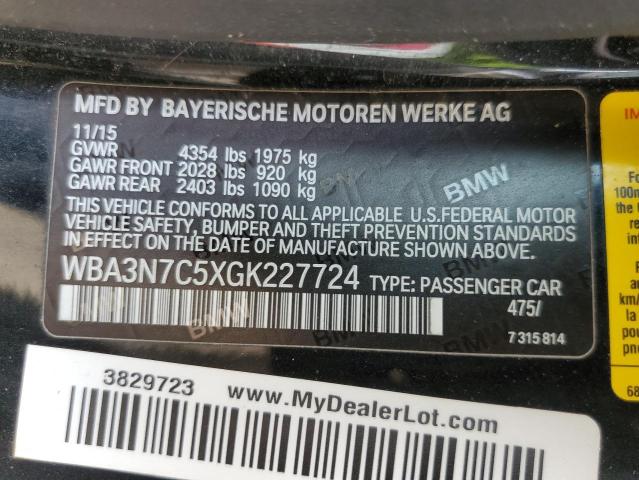 VIN WBA3N7C5XGK227724 2016 BMW 4 Series, 428 I no.12