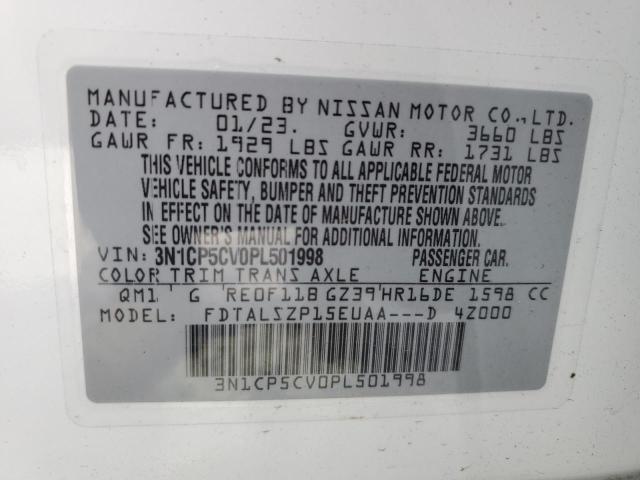 2023 NISSAN KICKS SV - 3N1CP5CV0PL501998