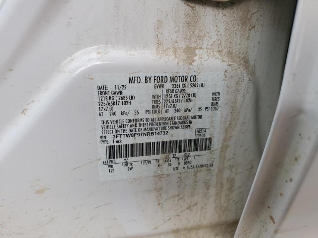 2022 FORD MAVERICK X - 3FTTW8F97NRB14732