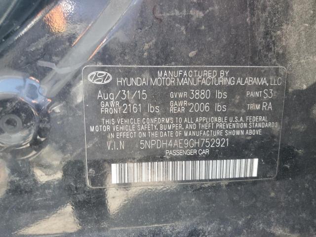 2016 HYUNDAI ELANTRA SE - 5NPDH4AE9GH752921