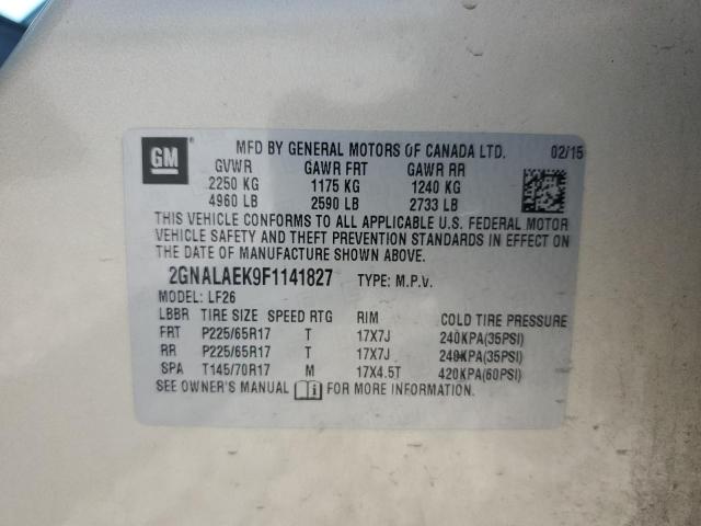 2015 CHEVROLET EQUINOX LS - 2GNALAEK9F1141827