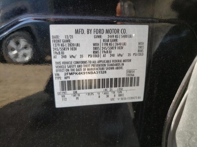 2022 FORD EDGE TITAN - 2FMPK4K91NBA31528