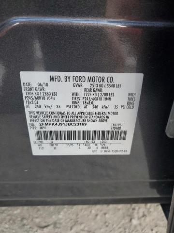 2018 FORD EDGE SEL - 2FMPK4J91JBC23169
