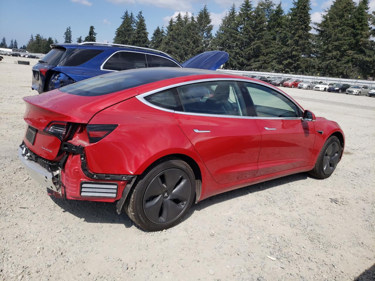 Lot #2989187791 2020 TESLA MODEL 3