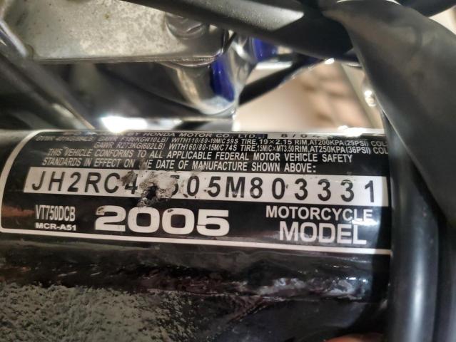 2005 HONDA VT750 DC JH2RC44505M803331