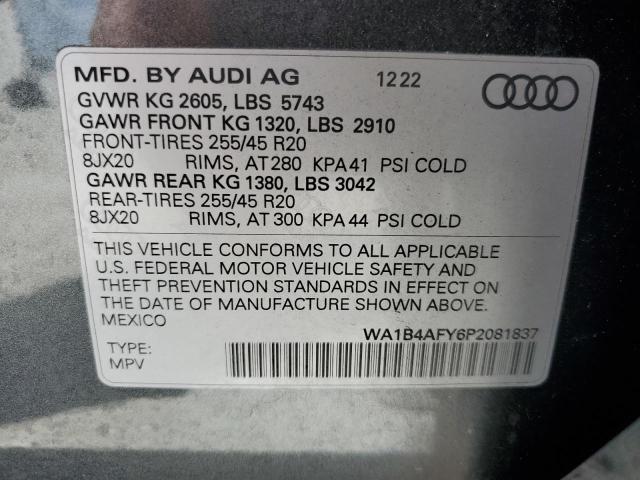 VIN WA1B4AFY6P2081837 2023 Audi SQ5, Premium Plus no.14