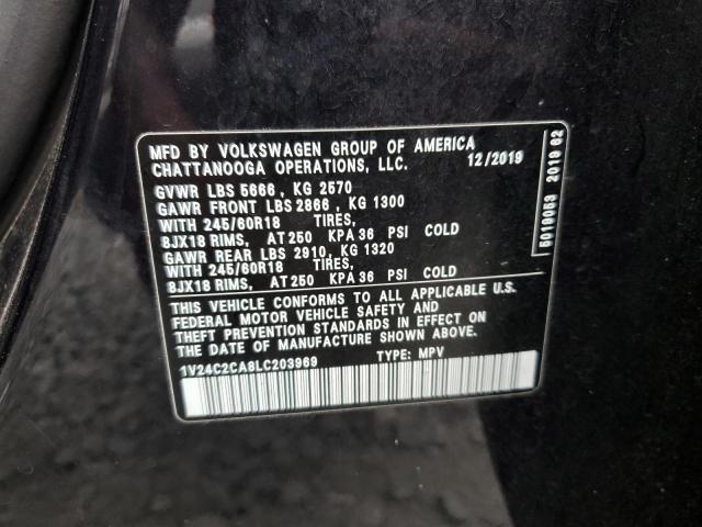 2020 VOLKSWAGEN ATLAS CROS - 1V24C2CA8LC203969