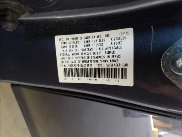 2016 HONDA ACCORD EXL - 1HGCR2F94GA058624