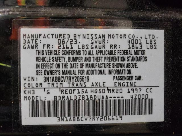 2024 NISSAN SENTRA SV - 3N1AB8CV7RY206619