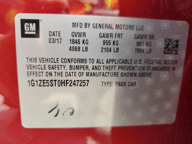 2017 CHEVROLET MALIBU LT - 1G1ZE5ST0HF247257