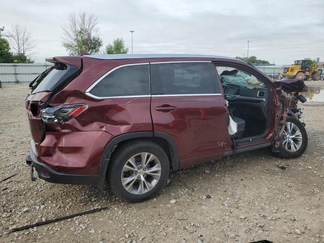 VIN 5TDJKRFH9ES055566 2014 Toyota Highlander, Xle no.3