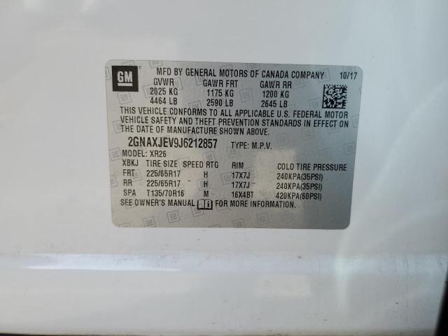 2018 CHEVROLET EQUINOX LT - 2GNAXJEV9J6212857