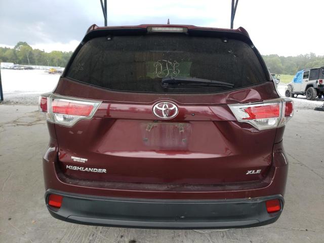 VIN 5TDKKRFH2GS187124 2016 Toyota Highlander, Xle no.6