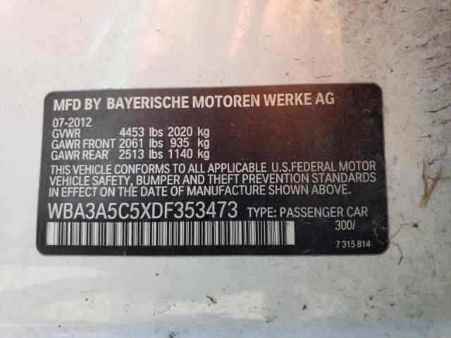 VIN WBA3A5C5XDF353473 2013 BMW 3 Series, 328 I no.12