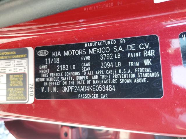 2019 KIA FORTE FE - 3KPF24AD4KE053484