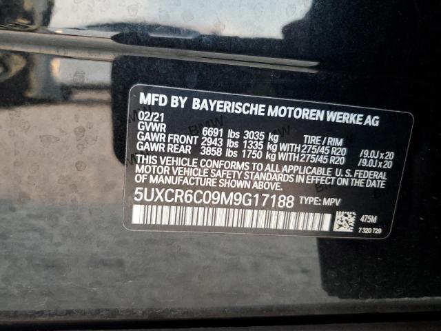 2021 BMW X5 XDRIVE4 - 5UXCR6C09M9G17188