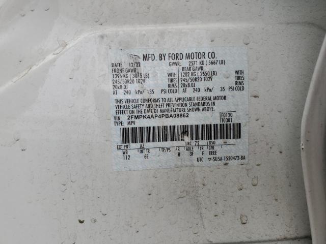 VIN 2FMPK4AP4PBA08862 2023 Ford Edge, ST no.12