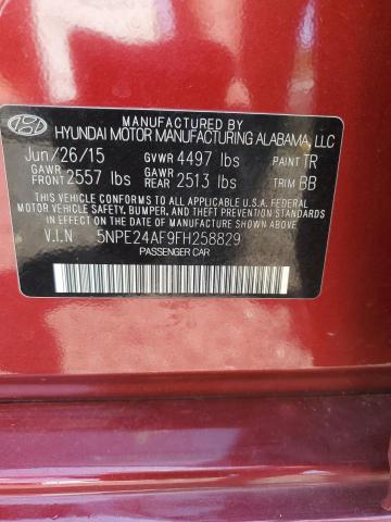 2015 HYUNDAI SONATA SE - 5NPE24AF9FH258829