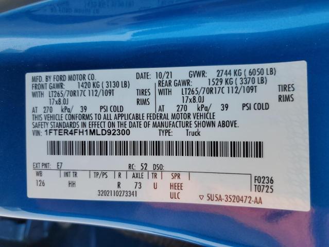 2021 FORD RANGER XL - 1FTER4FH1MLD92300