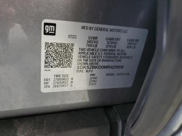 2021 GMC YUKON SLT 1GKS2BKD0MR429806  69651944