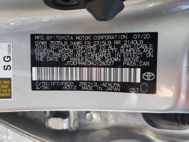 2021 TOYOTA COROLLA LE - JTDEPMAE0MJ128337