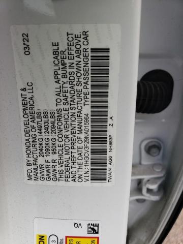 2022 HONDA ACCORD HYB - 1HGCV3F29NA015964