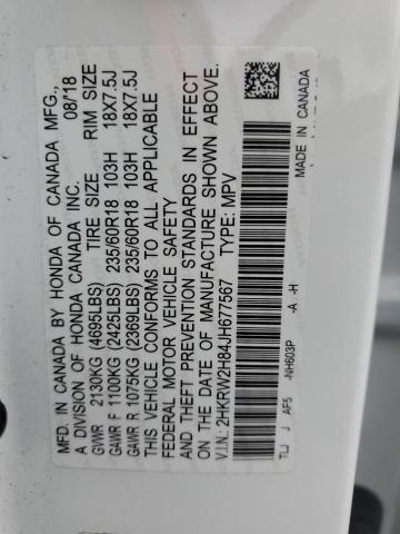 2018 HONDA CR-V EXL - 2HKRW2H84JH677567