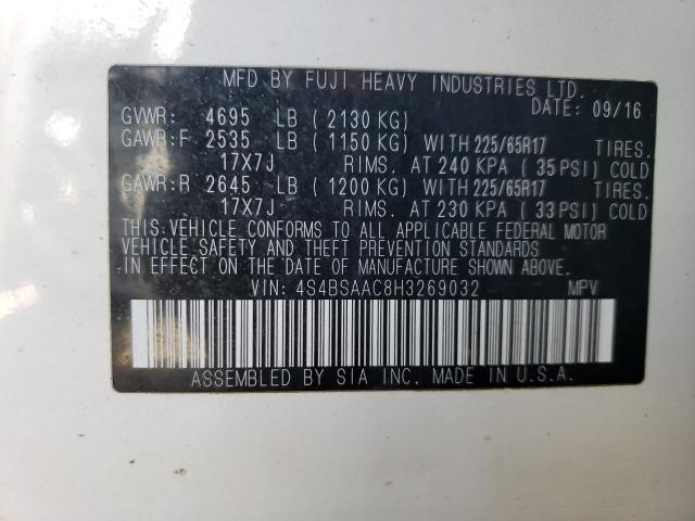 2017 SUBARU OUTBACK 2. - 4S4BSAAC8H3269032