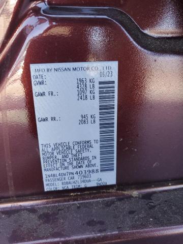 2023 NISSAN ALTIMA SV - 1N4BL4DV7PN403988