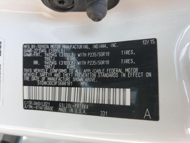 2015 TOYOTA SIENNA SPO - 5TDXK3DC9FS688181