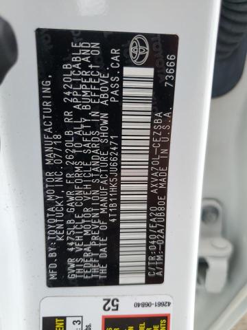 2018 TOYOTA CAMRY L - 4T1B11HK5JU662471