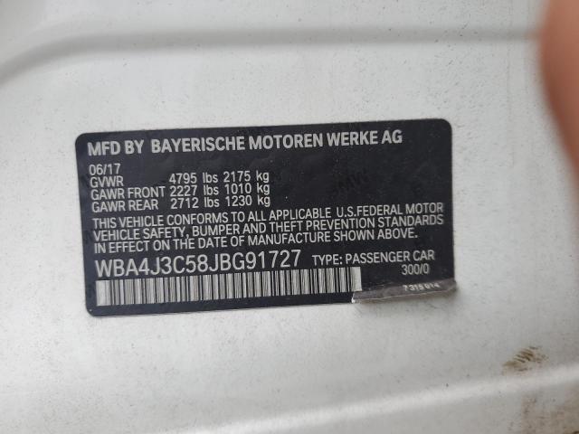 VIN WBA4J3C58JBG91727 2018 BMW 4 Series, 430XI Gran... no.12