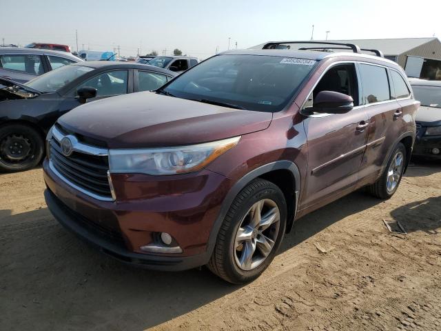 VIN 5TDDKRFH2ES008893 2014 Toyota Highlander, Limited no.1