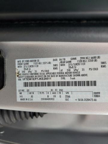 2018 FORD F150 SUPER - 1FTEW1EP7JKE28511