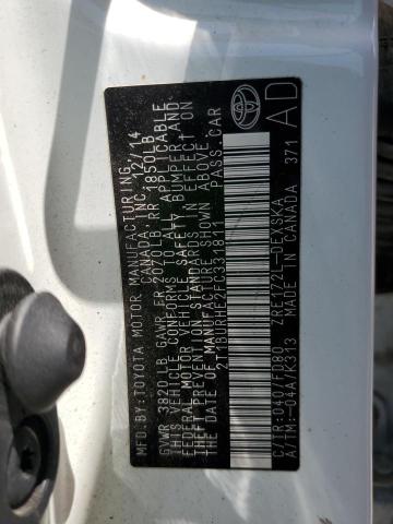 2015 TOYOTA COROLLA L - 2T1BURHE2FC331811
