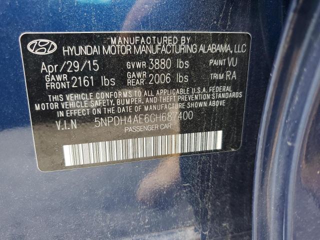 2016 HYUNDAI ELANTRA SE - 5NPDH4AE6GH687400