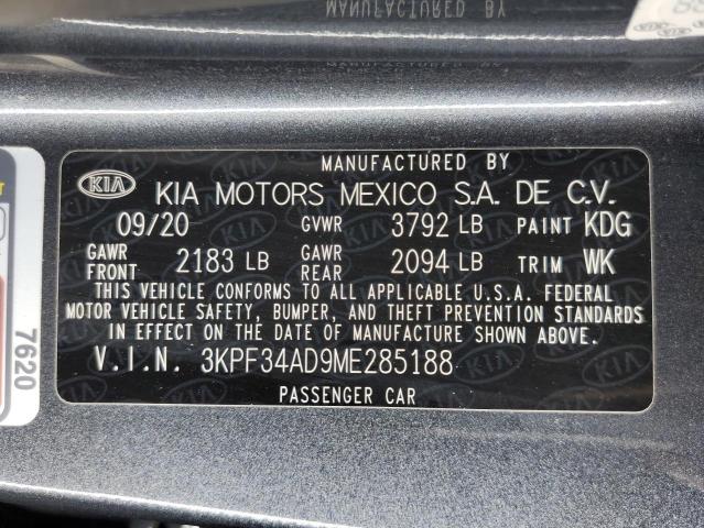 2021 KIA FORTE GT L 3KPF34AD9ME285188  68632534