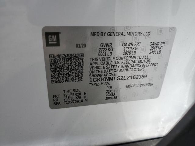 2020 GMC ACADIA 1GKKNMLS2LZ162389