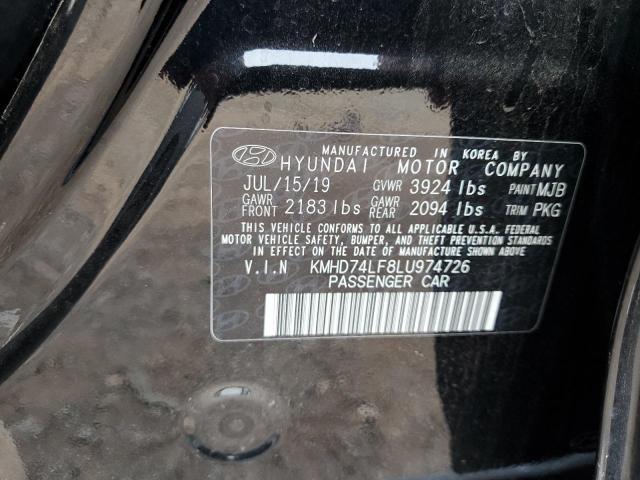 2020 HYUNDAI ELANTRA SE - KMHD74LF8LU974726