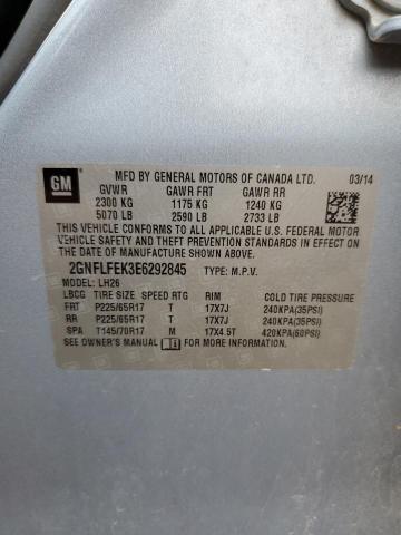 VIN 2GNFLFEK3E6292845 2014 Chevrolet Equinox, LT no.13