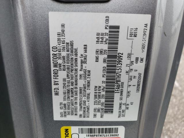 2020 FORD MUSTANG - 1FA6P8TH7L5139092